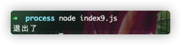 process.exit退出
